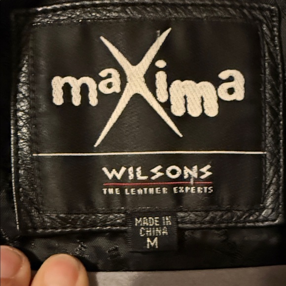 Maxima Black Leather Jacket - Picture 4 of 8